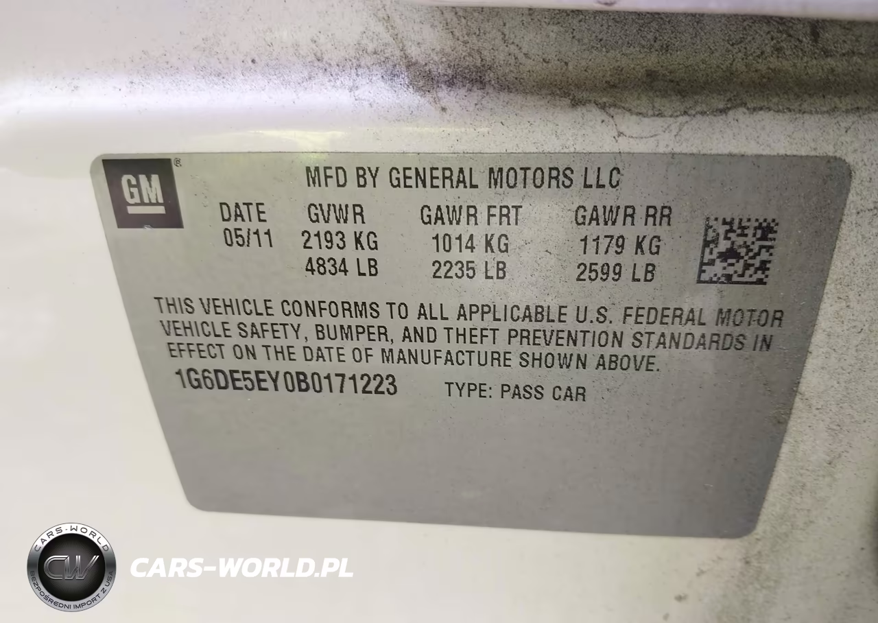 2011 Cadillac Cts Luxury VIN:1G6DE5EY0B0171223 - 9