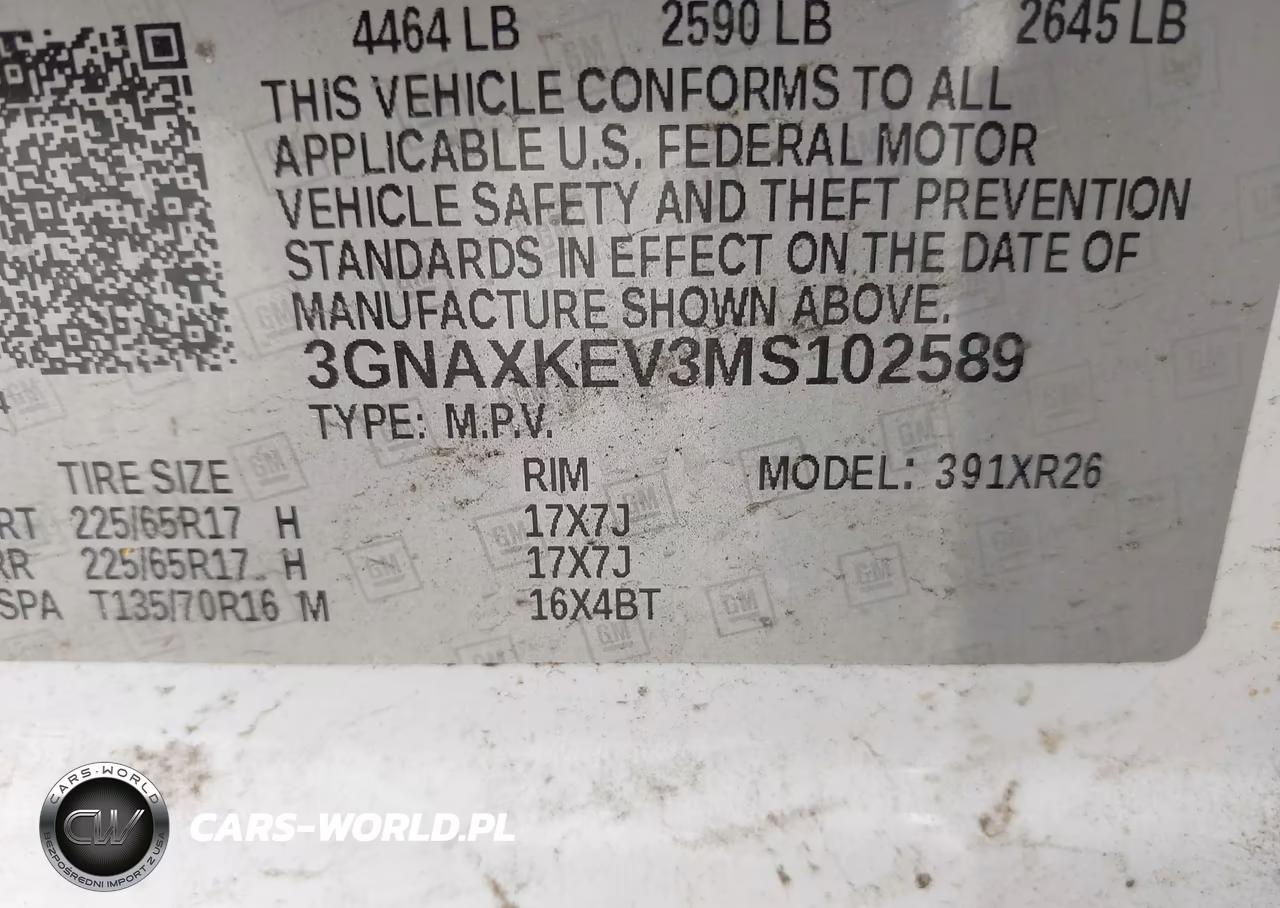 2021 Chevrolet Equinox Fwd Lt VIN:3GNAXKEV3MS102589 - 9