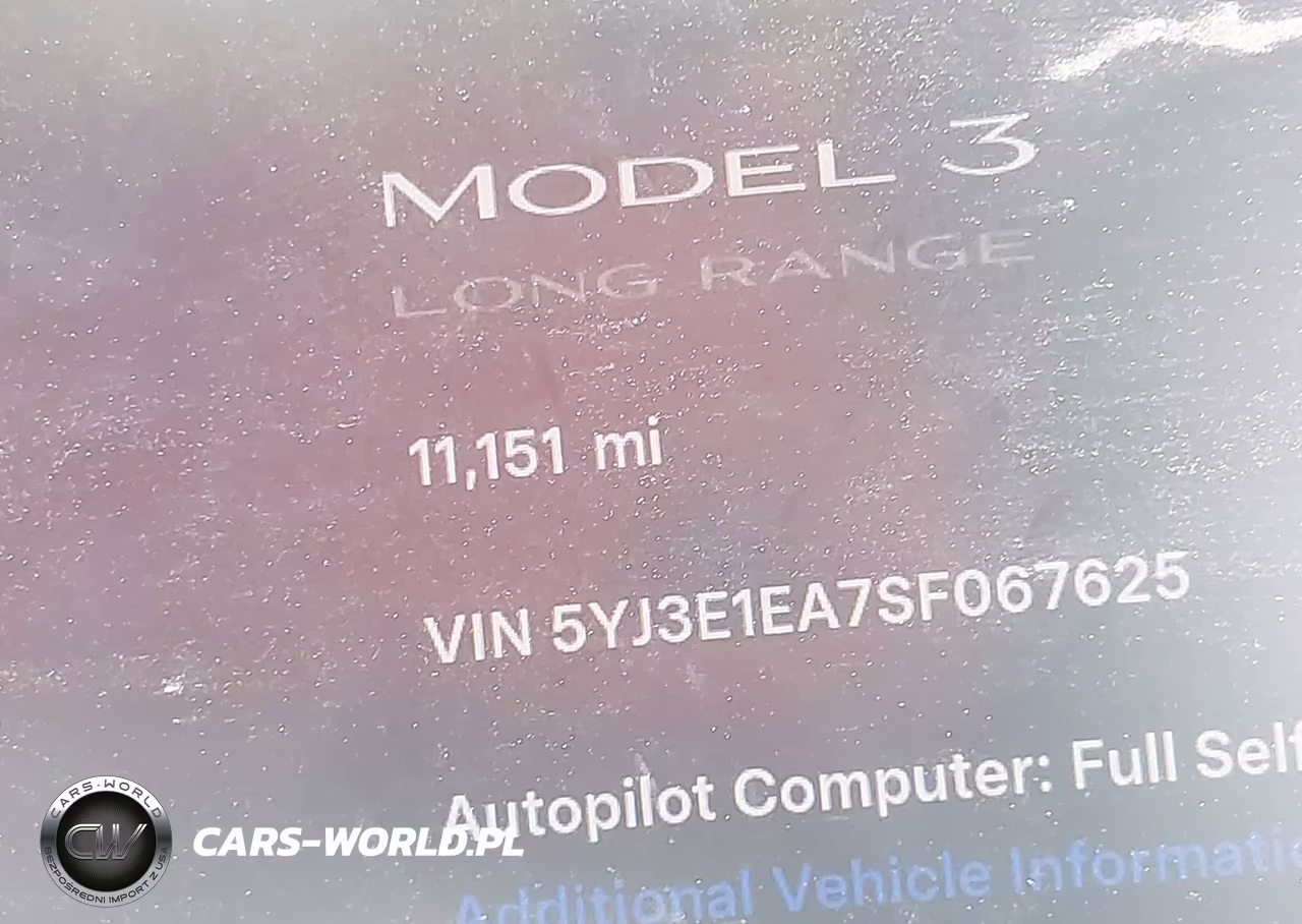 2025 Tesla Model 3 VIN:5YJ3E1EA7SF067625 - 20