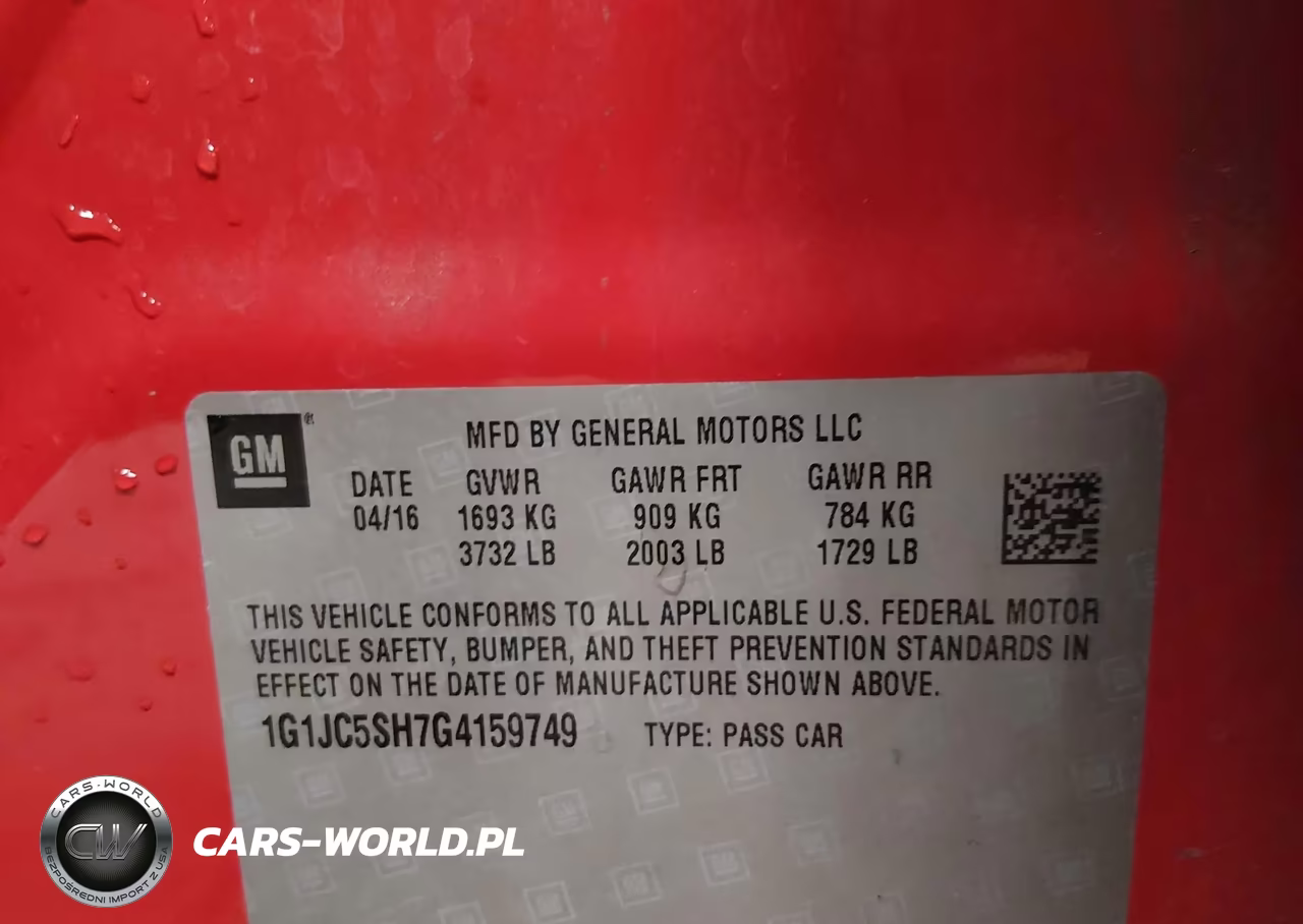 2016 Chevrolet Sonic Lt Auto VIN:1G1JC5SH7G4159749 - 9