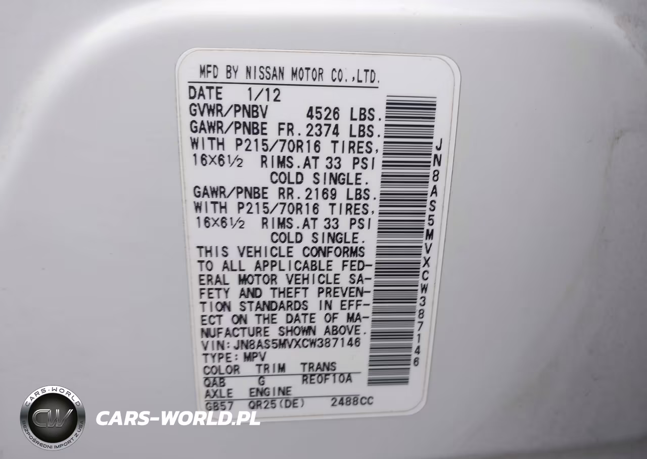 2012 Nissan Rogue S VIN:JN8AS5MVXCW387146 - 9