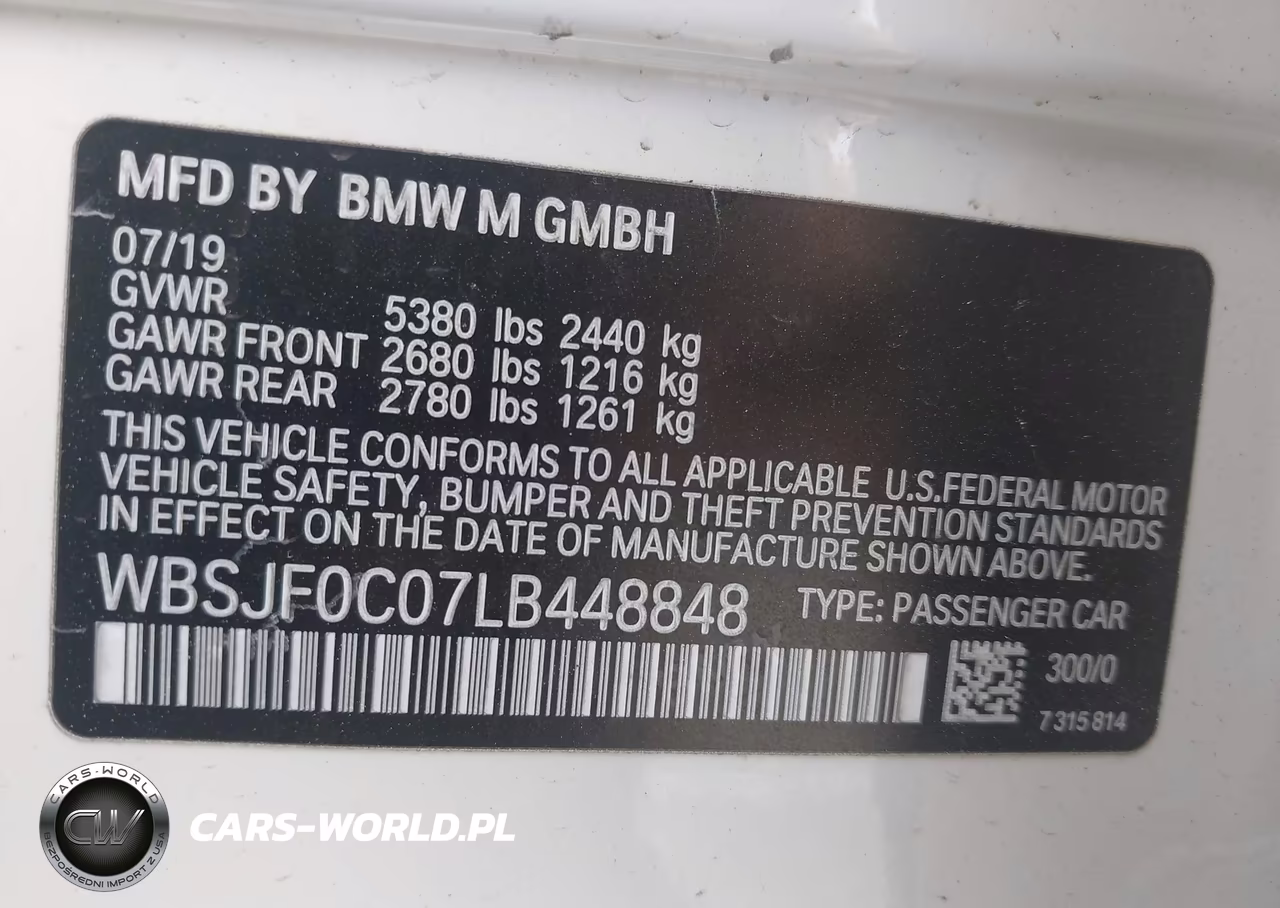 2020 BMW M5 Competition VIN:WBSJF0C07LB448848 - 9
