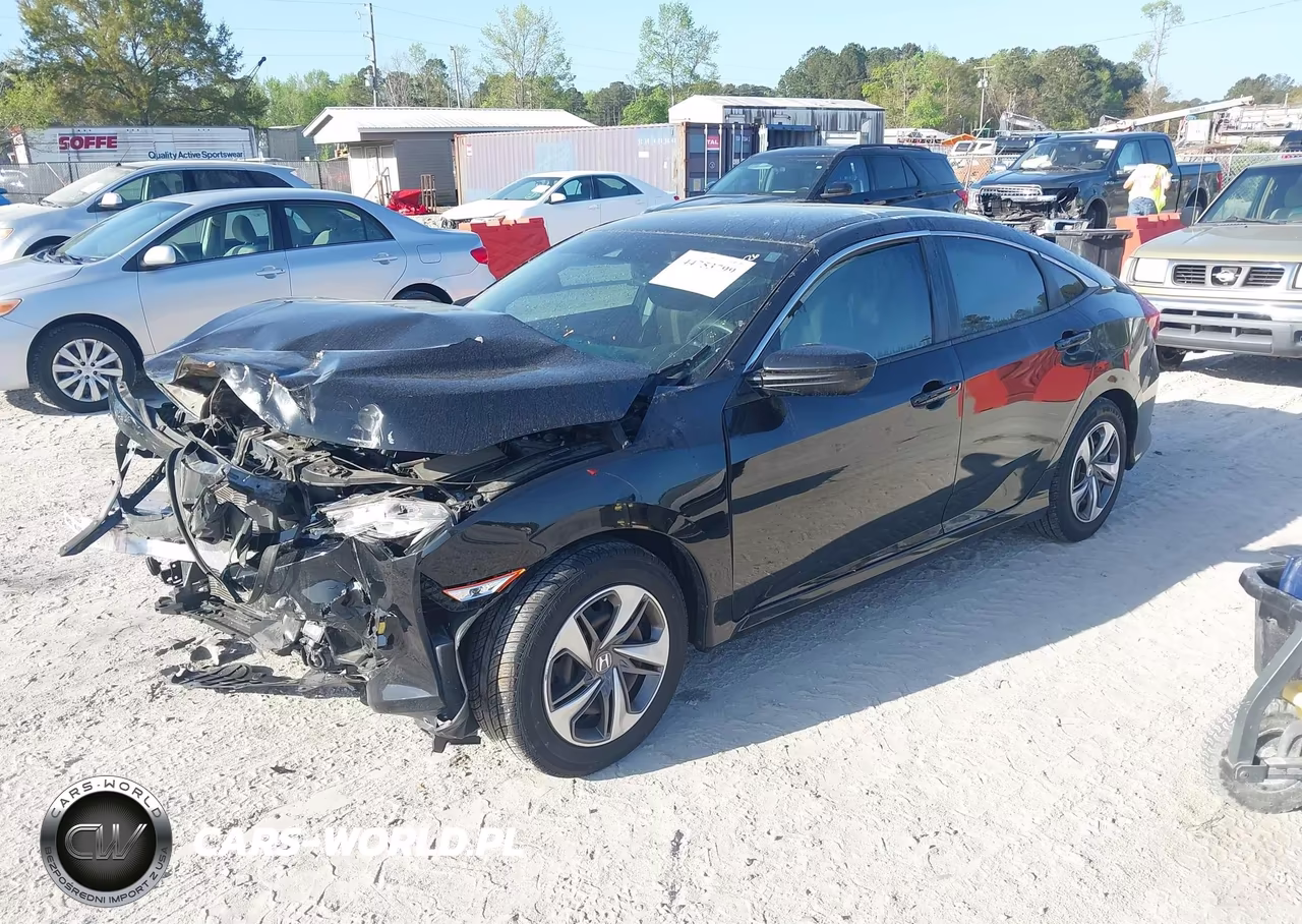 2019 Honda Civic Lx VIN:19XFC2F61KE022642 - 2
