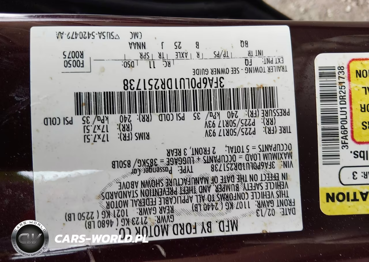 2013 Ford Fusion Hybrid Se VIN:3FA6P0LU1DR251738 - 9