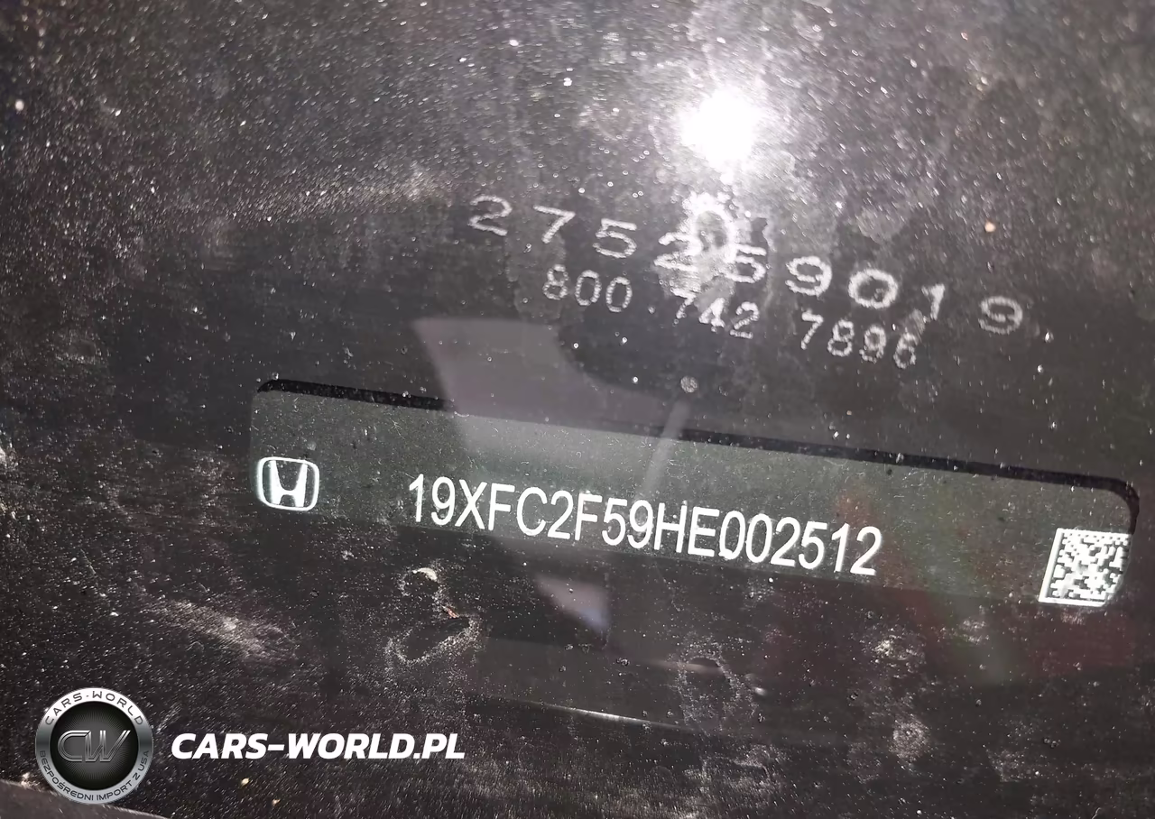 2017 Honda Civic Lx VIN:19XFC2F59HE002512 - 9