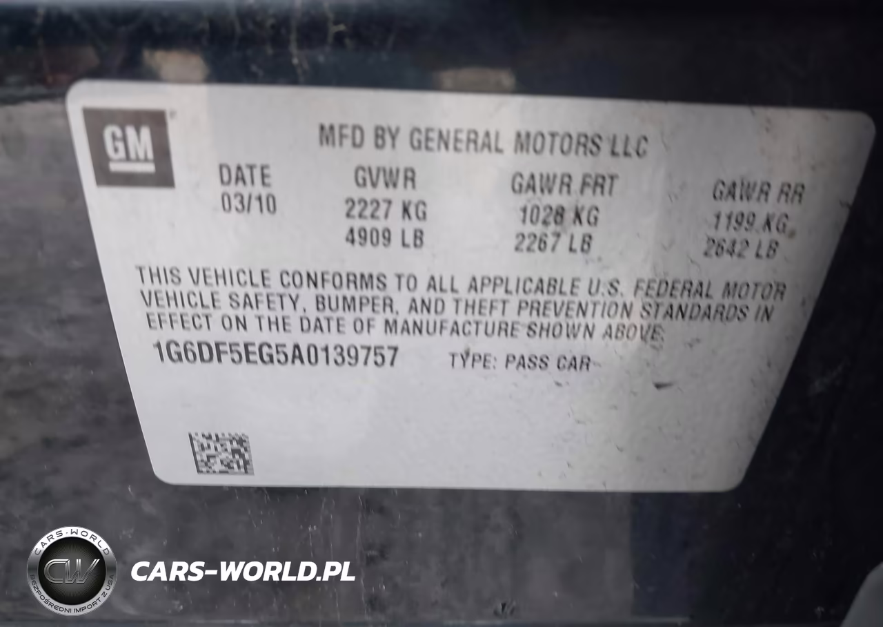2010 Cadillac Cts Luxury VIN:1G6DF5EG5A0139757 - 9