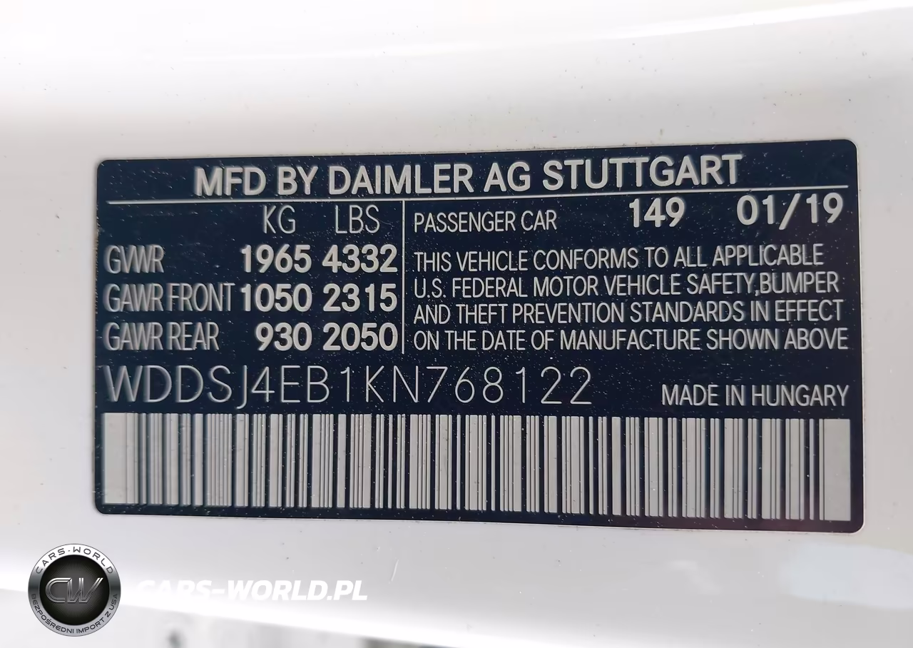 2019 Mercedes-Benz Cla 250 VIN:WDDSJ4EB1KN768122 - 9