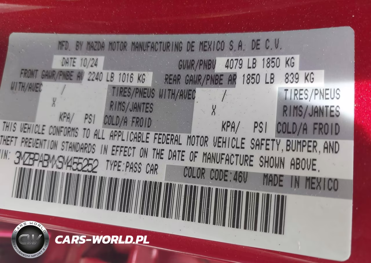 2025 Mazda Mazda3 2.5 S Select Sport VIN:3MZBPABMXSM455252 - 9
