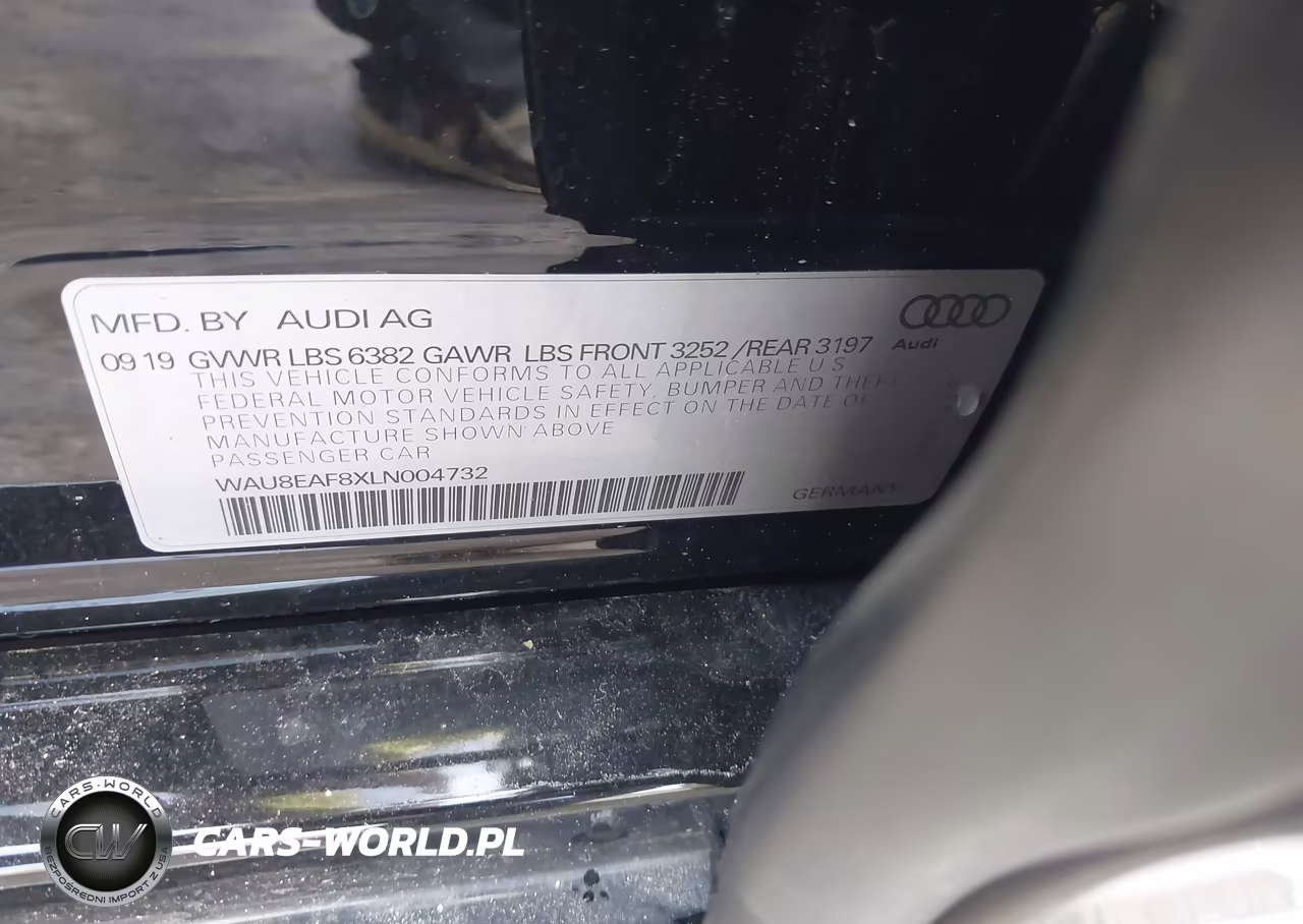 2020 Audi A8 L 60 Tfsi Quattro Tiptronic VIN:WAU8EAF8XLN004732 - 9