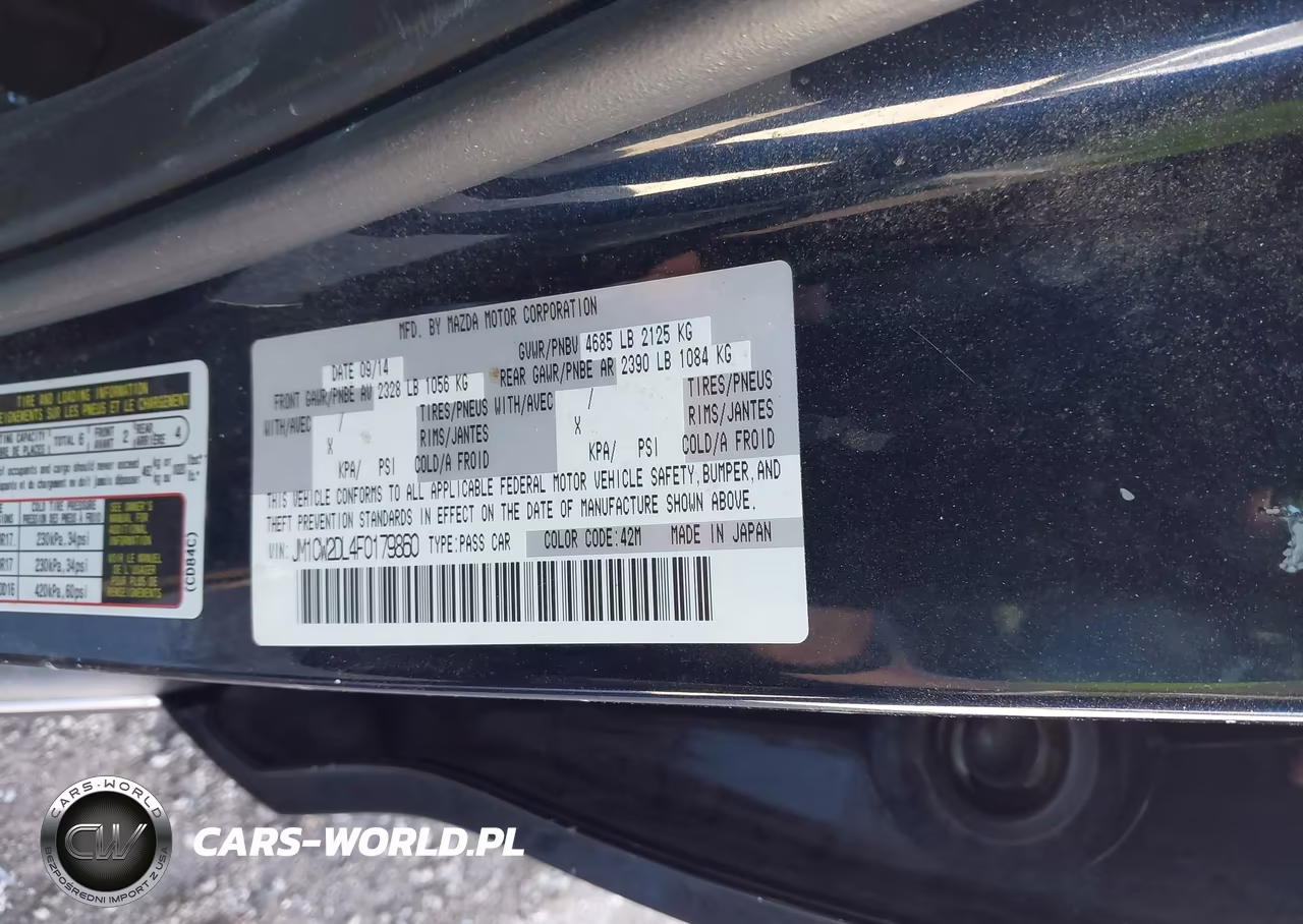 2015 Mazda Mazda5 Grand Touring VIN:JM1CW2DL4F0179860 - 9