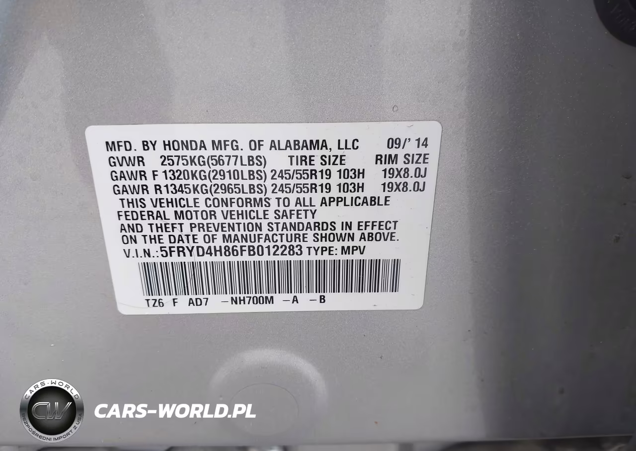 2015 Acura Mdx Advance Pkg W-Entertainment Pkg VIN:5FRYD4H86FB012283 - 9