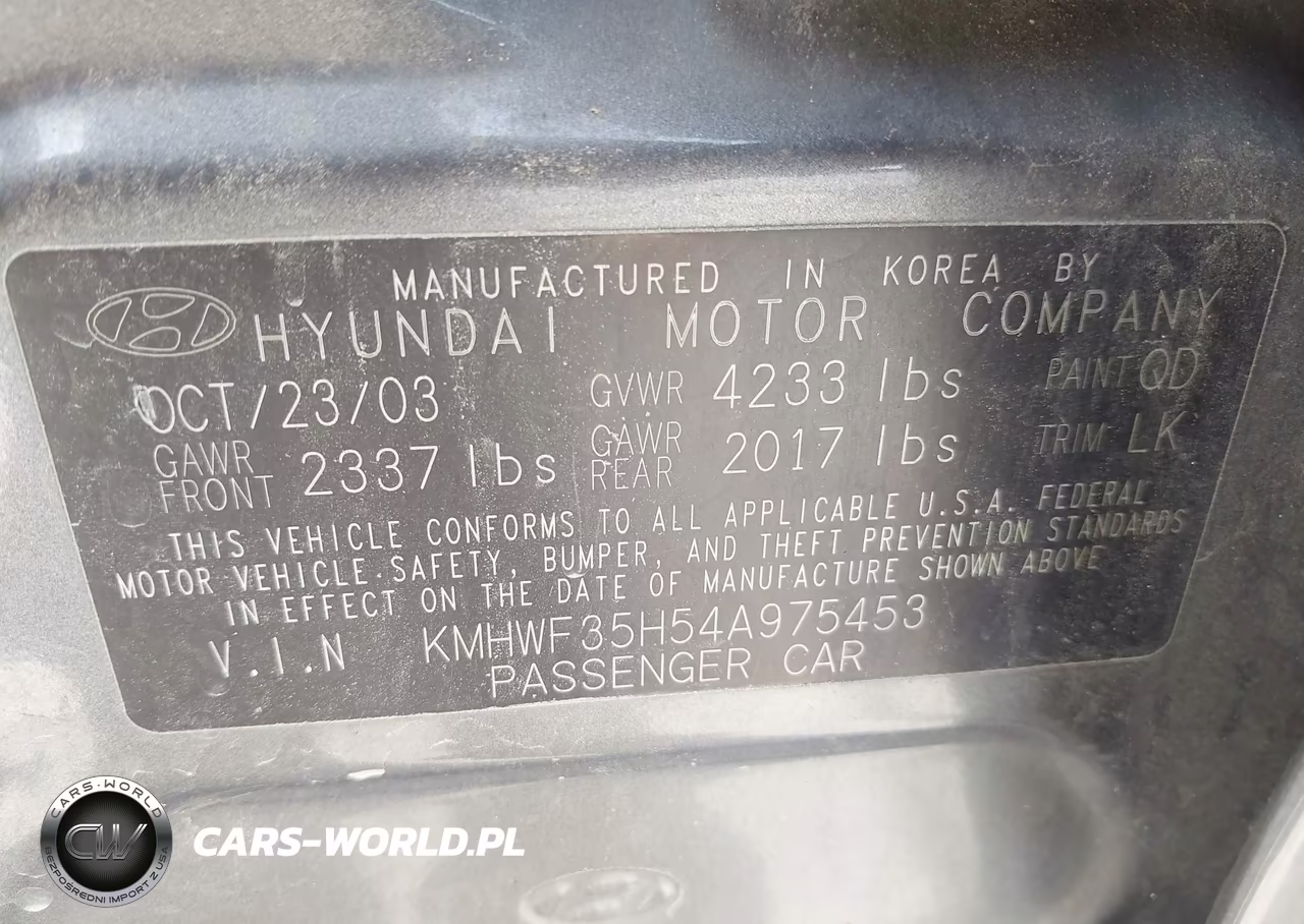 2004 Hyundai Sonata Gls-Lx VIN:KMHWF35H54A975453 - 9