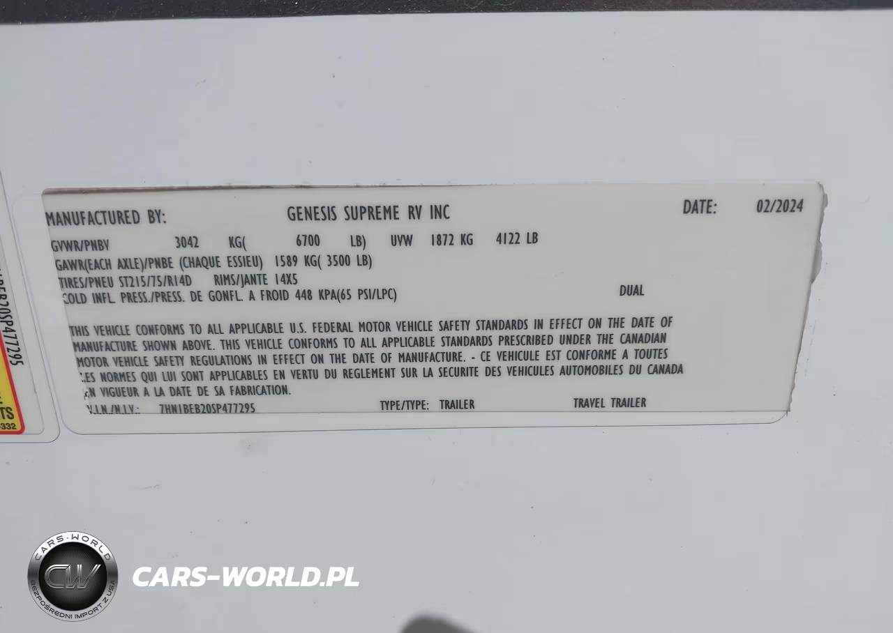 2025 Genesis Supreme VIN:7HN1BEB20SP477295 - 9