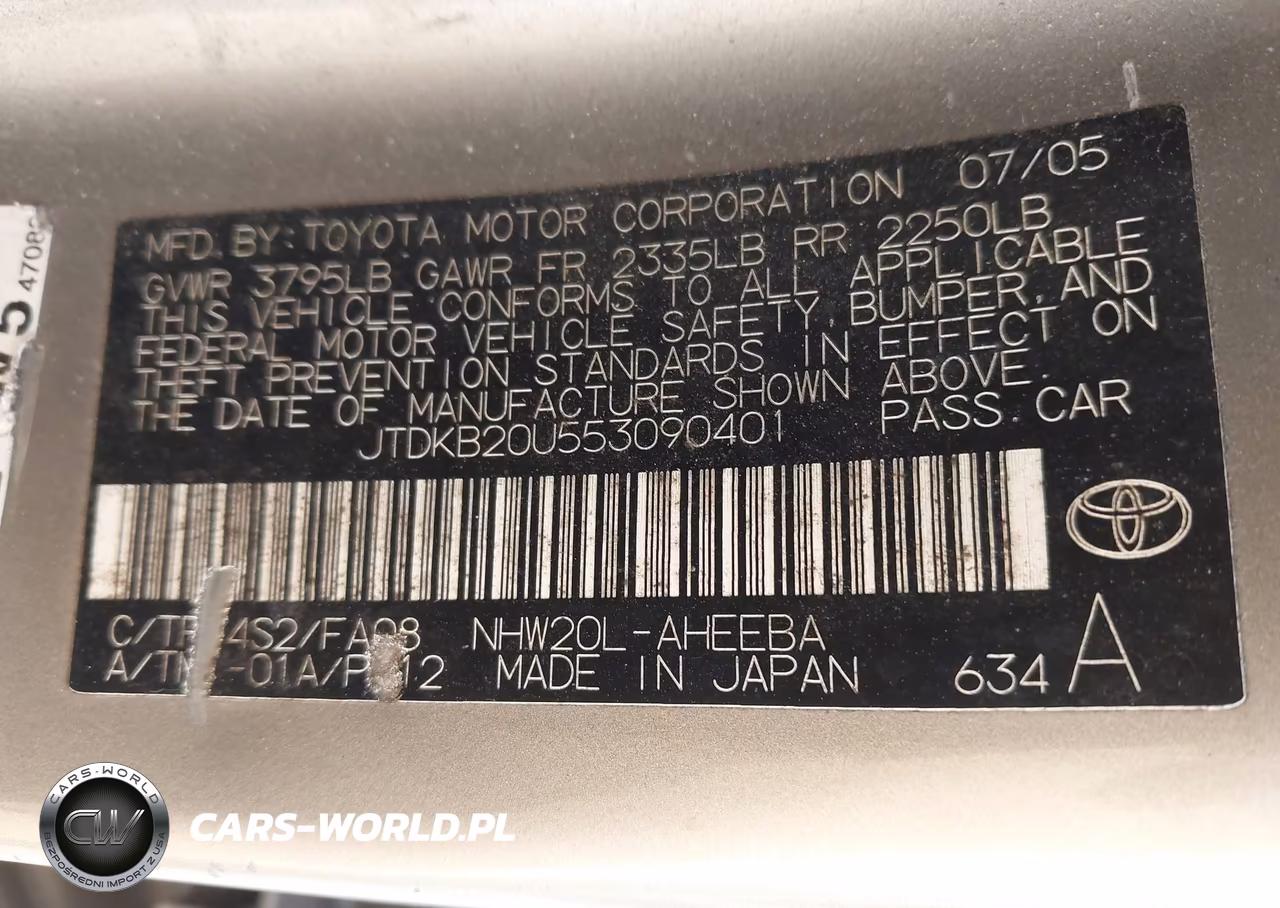 2005 Toyota Prius VIN:JTDKB20U553090401 - 9