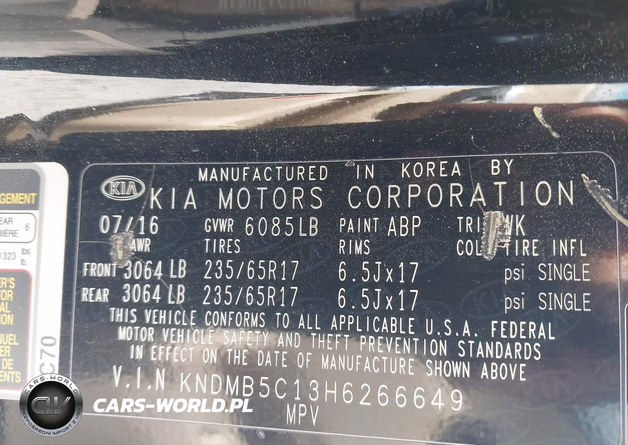 2017 Kia Sedona Lx VIN:KNDMB5C13H6266649 - 9