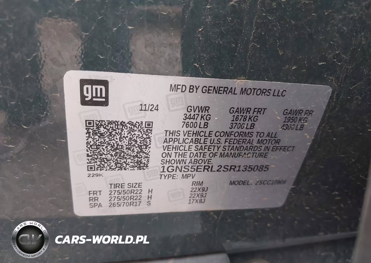 2025 Chevrolet Suburban 2Wd Rst VIN:1GNS5ERL2SR135085 - 9