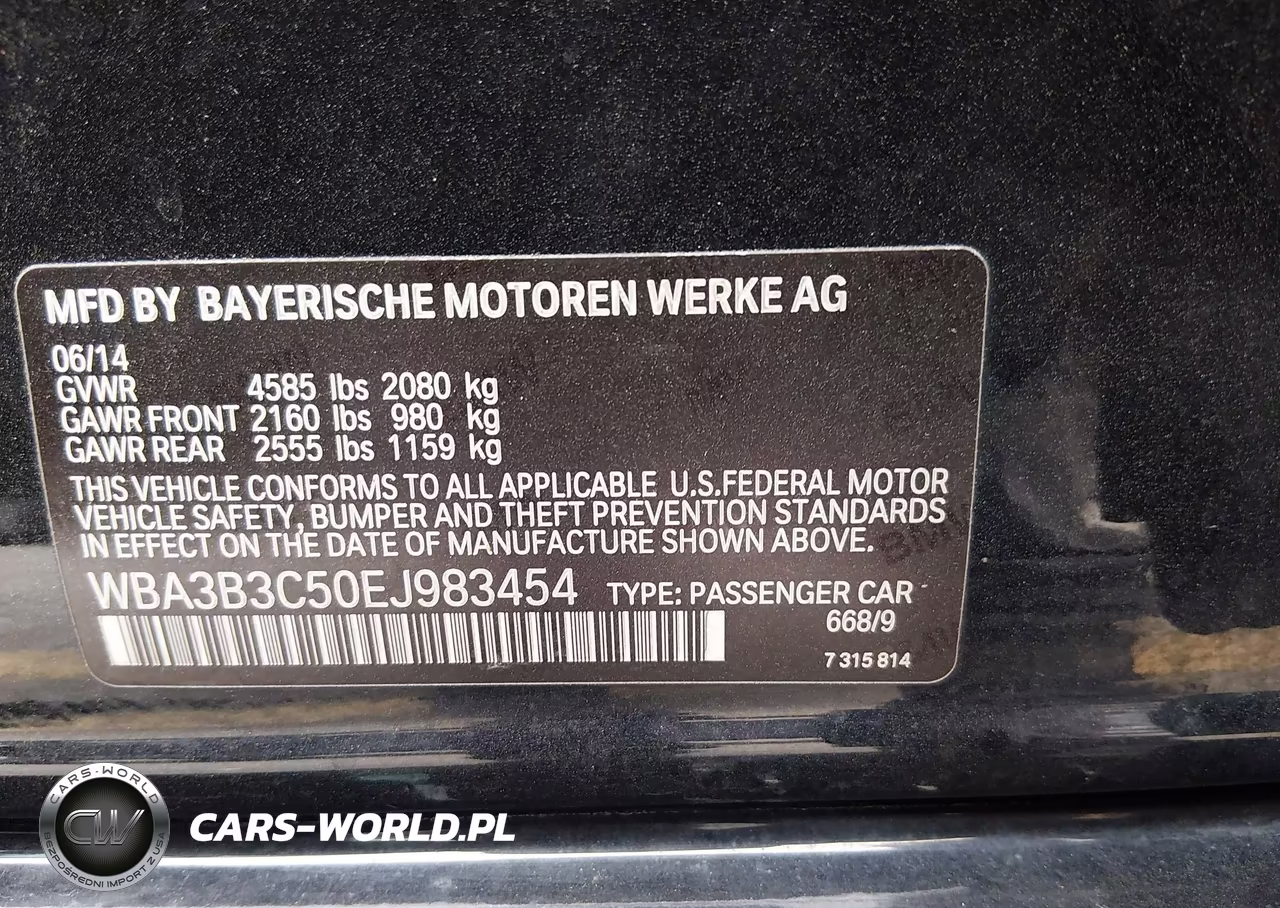 2014 BMW 328 Xi VIN:WBA3B3C50EJ983454 - 9