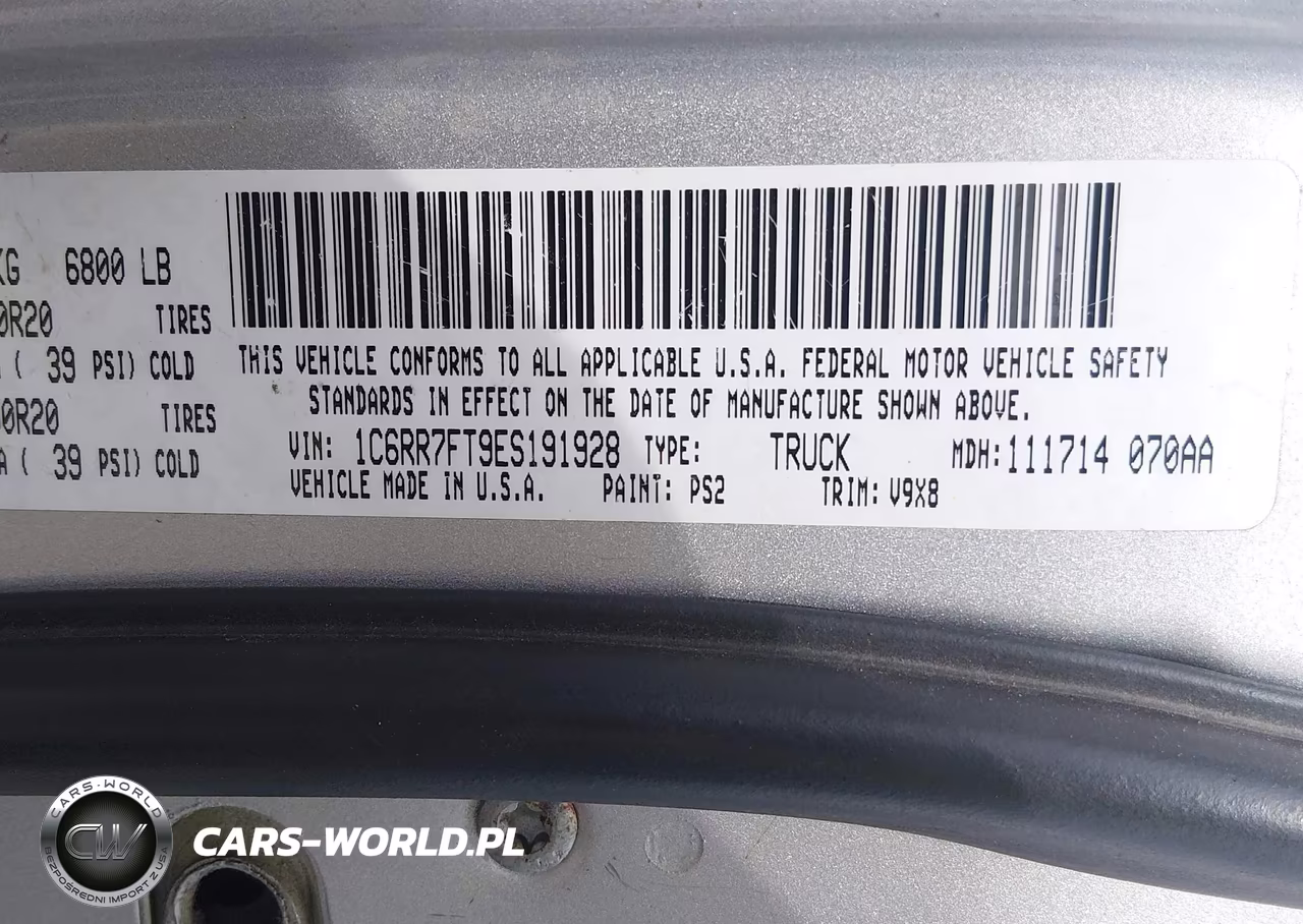 2014 Ram 1500 Express VIN:1C6RR7FT9ES191928 - 9
