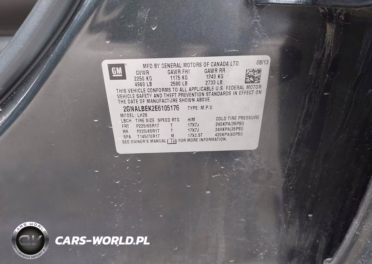 2014 Chevrolet Equinox 1Lt VIN:2GNALBEK2E6105176 - 9