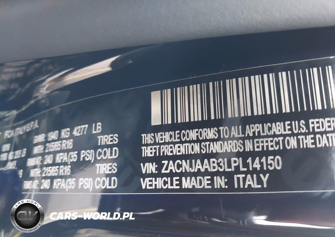 2020 Jeep Renegade Sport Fwd VIN:ZACNJAAB3LPL14150 - 9