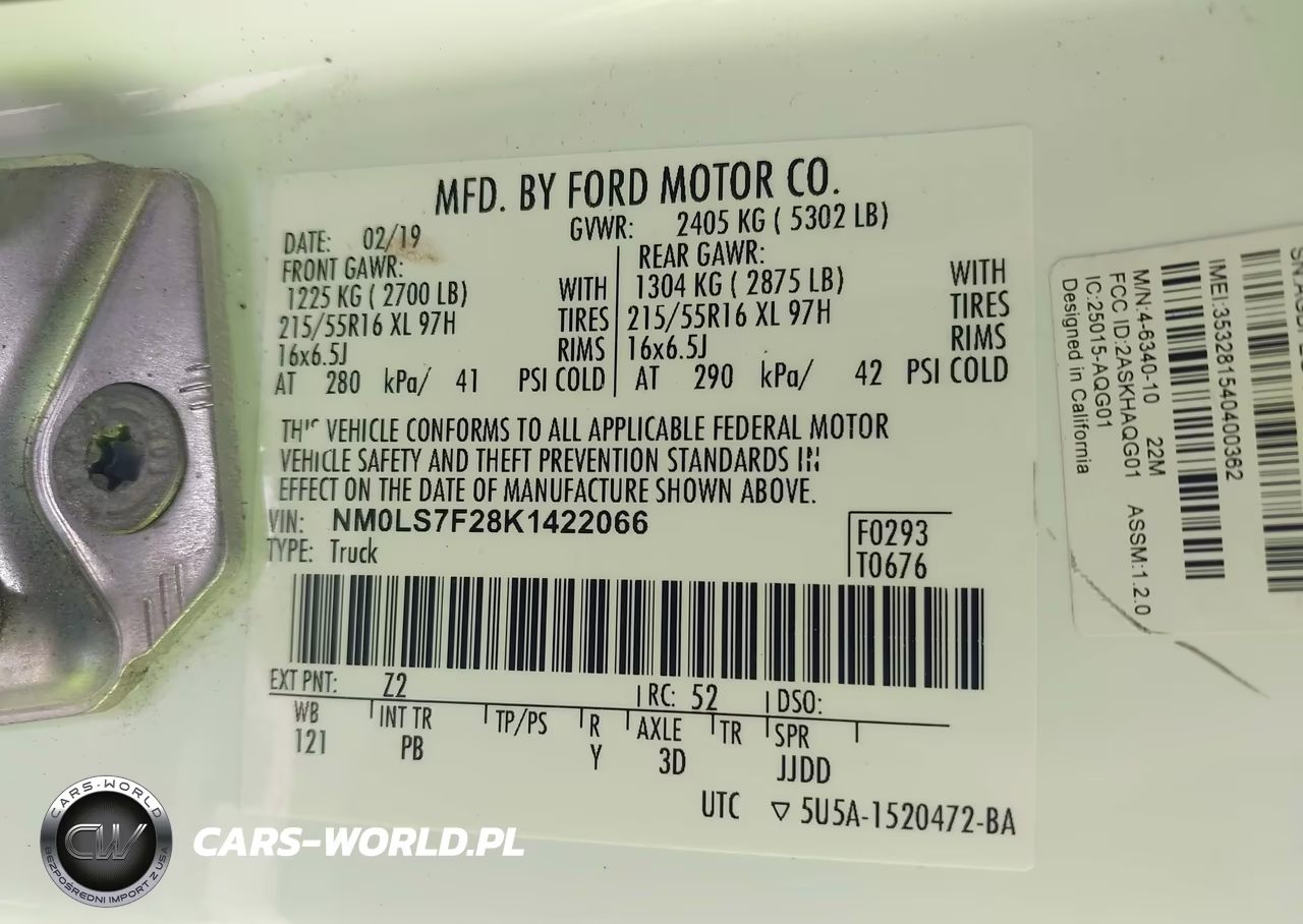 2019 Ford Transit Connect Xlt VIN:NM0LS7F28K1422066 - 9