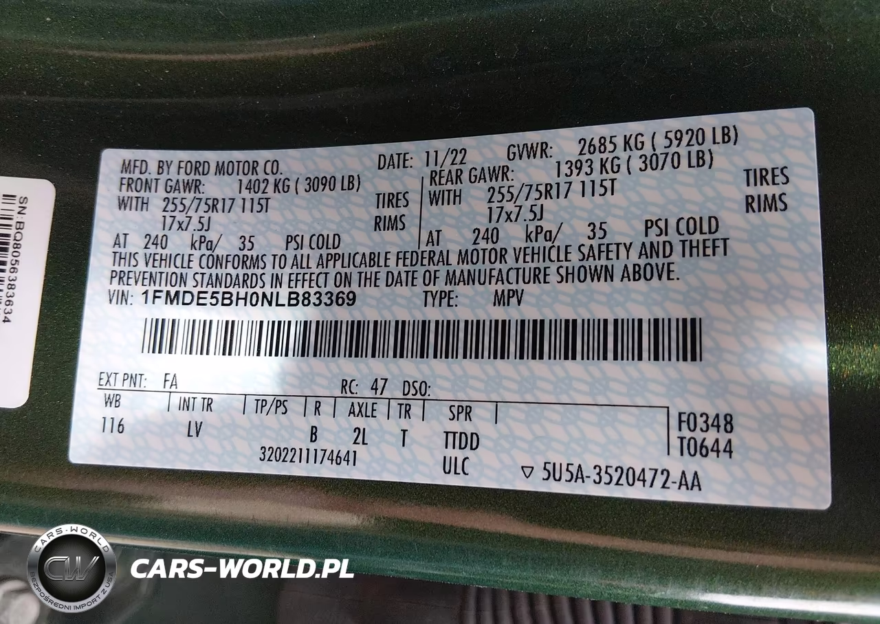 2022 Ford Bronco Big Bend VIN:1FMDE5BH0NLB83369 - 9