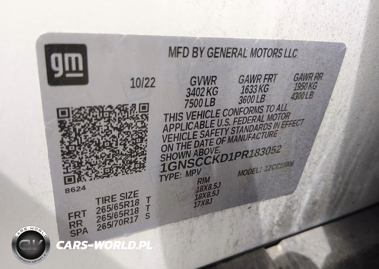 2023 Chevrolet Suburban 2Wd Lt VIN:1GNSCCKD1PR183052 - 9