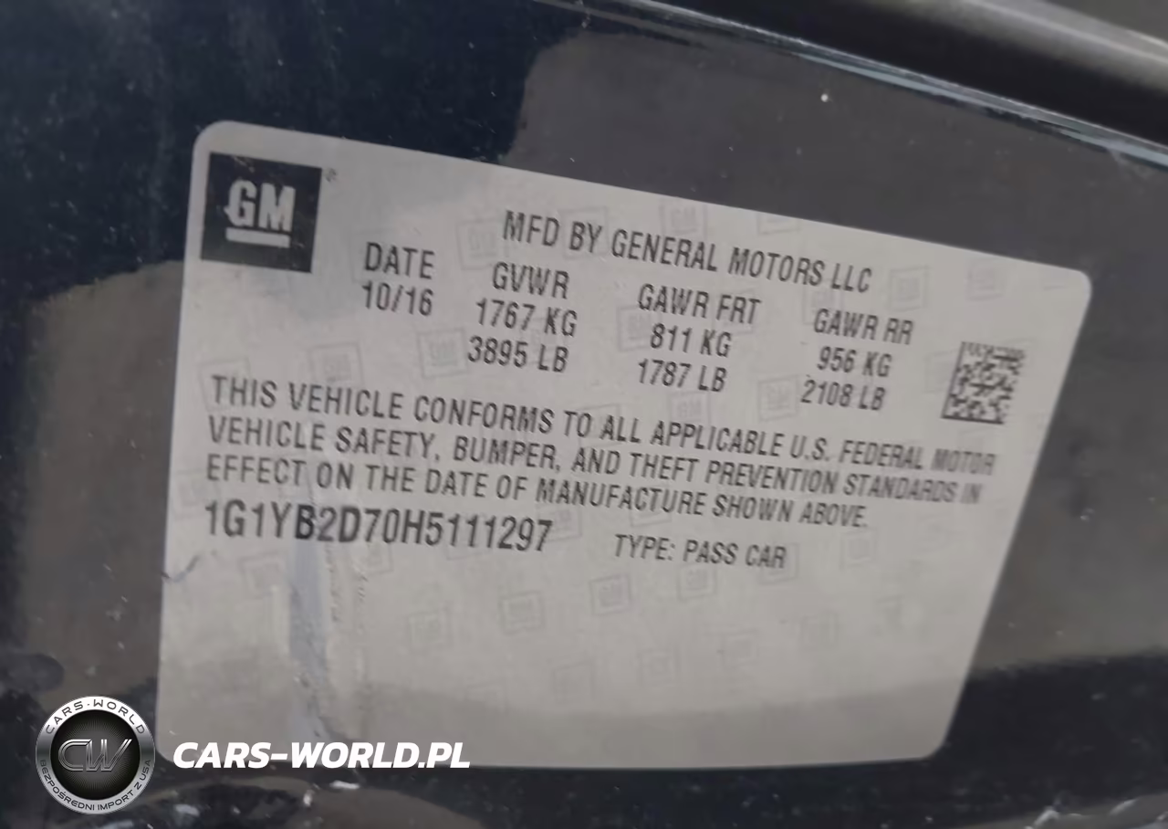 2017 Chevrolet Corvette Stingray VIN:1G1YB2D70H5111297 - 9