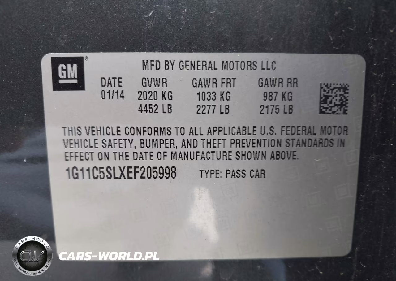 2014 Chevrolet Malibu 1Lt VIN:1G11C5SLXEF205998 - 9