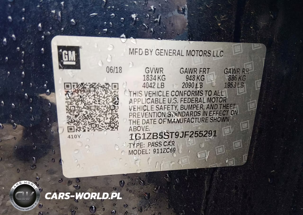 2018 Chevrolet Malibu 1Ls VIN:1G1ZB5ST9JF255291 - 9