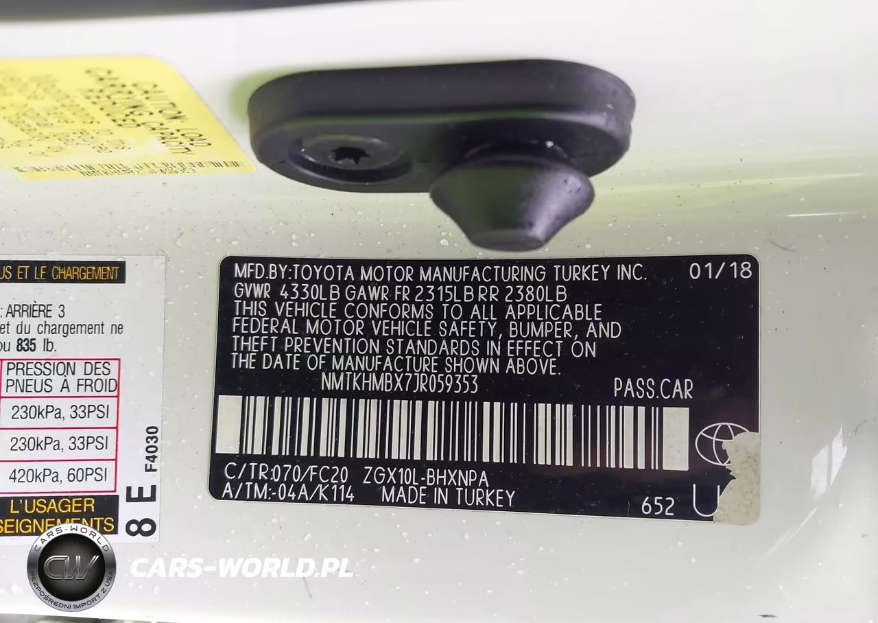 2018 Toyota C-Hr Xle Premium VIN:NMTKHMBX7JR059353 - 9