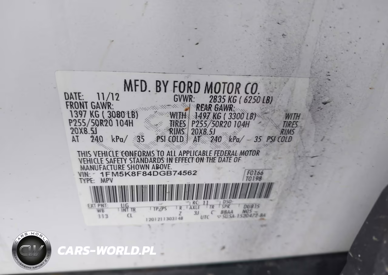 2013 Ford Explorer Limited VIN:1FM5K8F84DGB74562 - 9