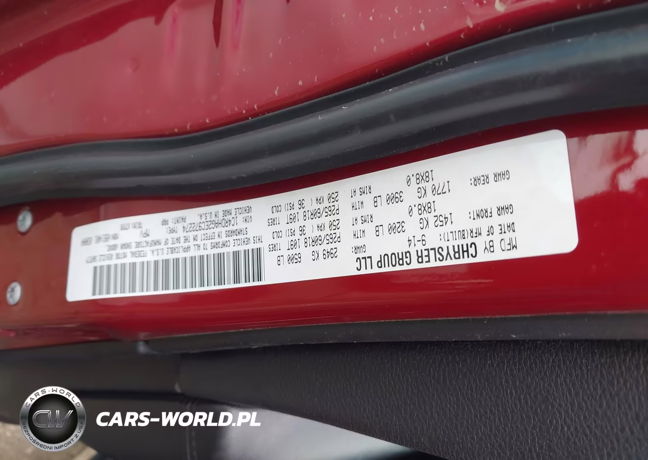 2014 Dodge Durango Sxt VIN:1C4RDHAG2EC972274 - 9