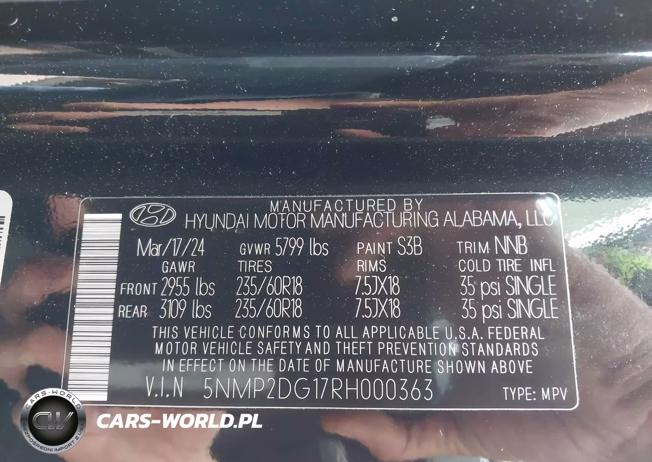 2024 Hyundai Santa Fe Hybrid Sel VIN:5NMP2DG17RH000363 - 9