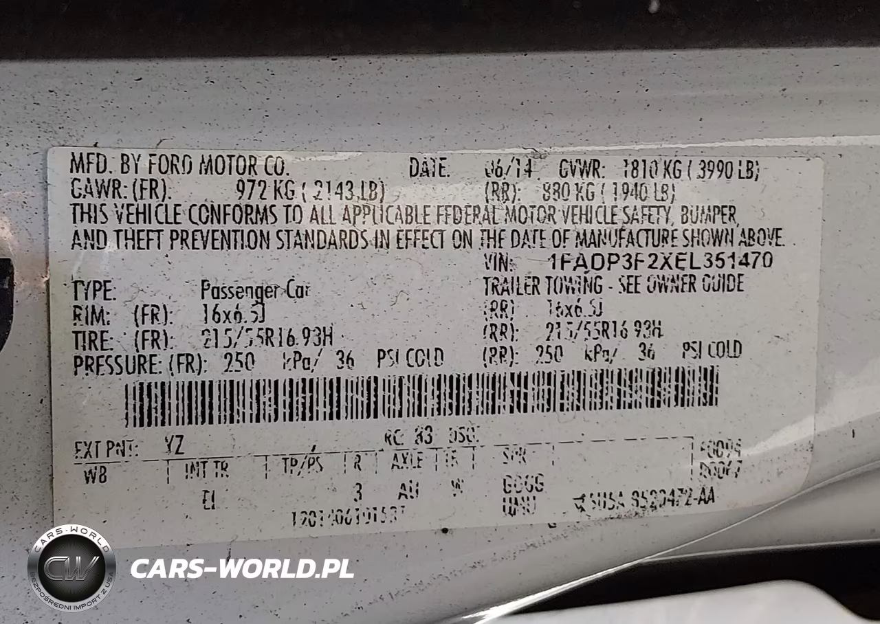 2014 Ford Focus Se VIN:1FADP3F2XEL351470 - 9