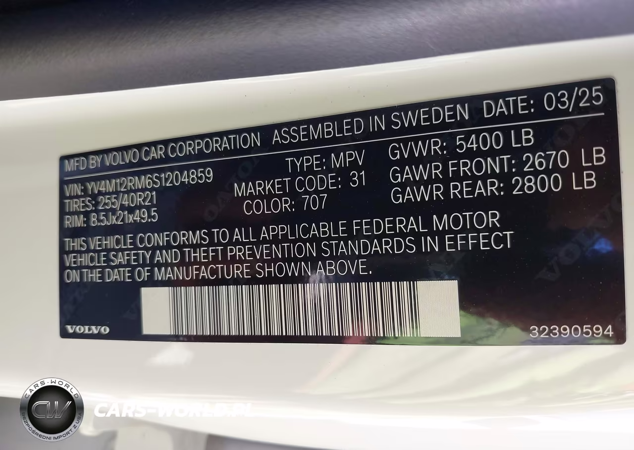 2025 Volvo Xc60 B5 Ultra VIN:YV4M12RM6S1204859 - 9