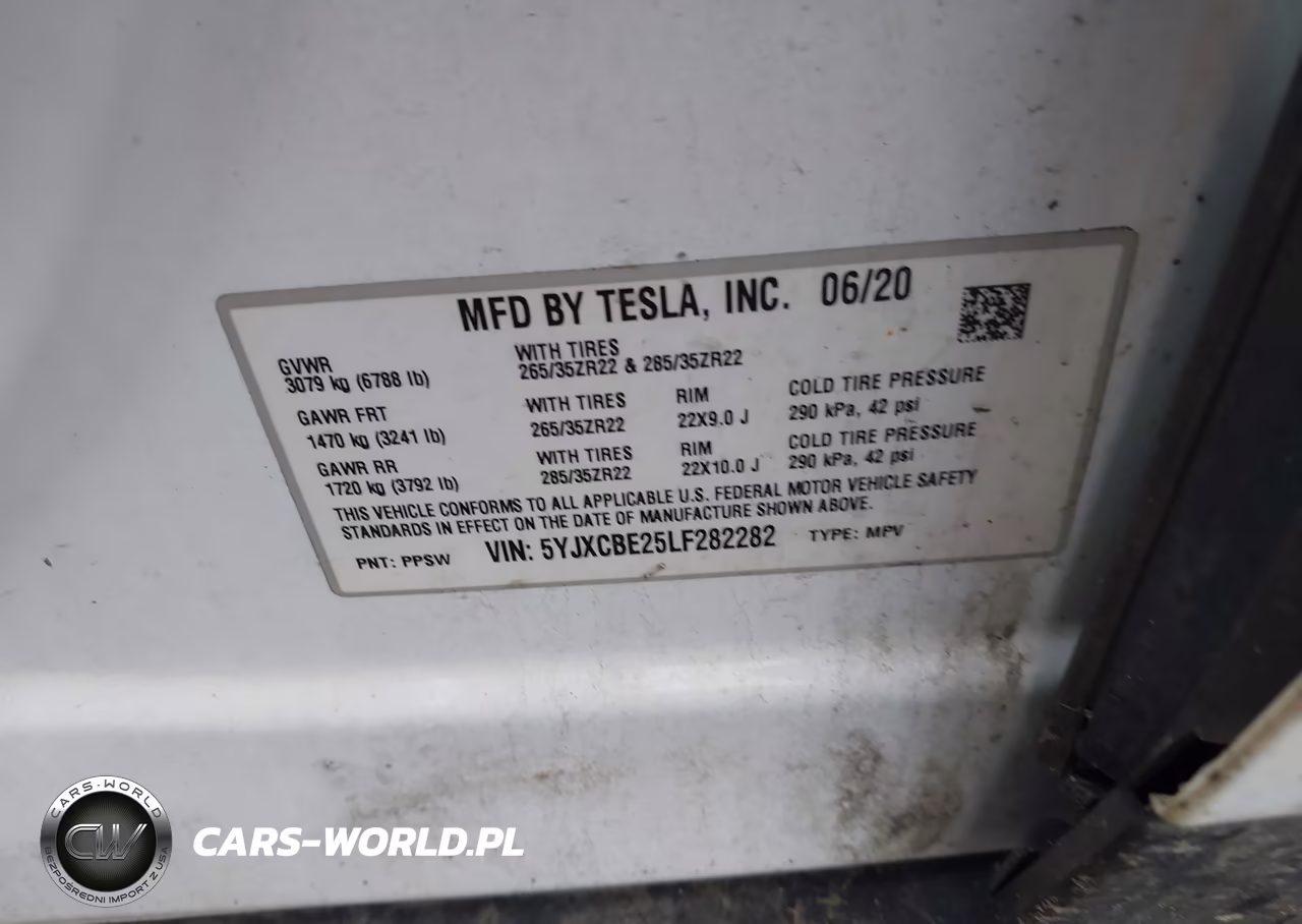 2020 Tesla Model X Long Range Dual Motor All-Wheel Drive-Long Range Plus Dual Motor All-Wheel Drive VIN:5YJXCBE25LF282282 - 9