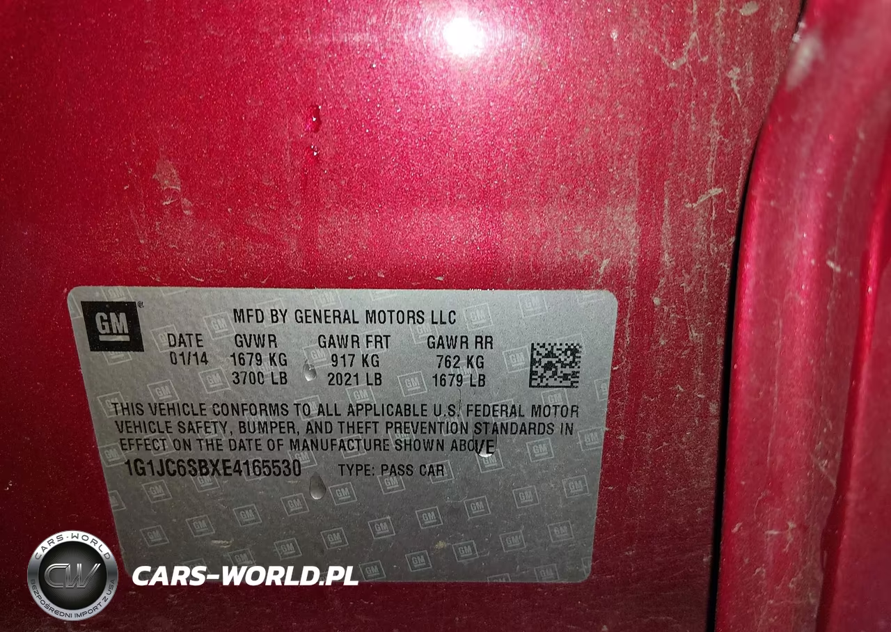 2014 Chevrolet Sonic Lt Auto VIN:1G1JC6SBXE4165530 - 9