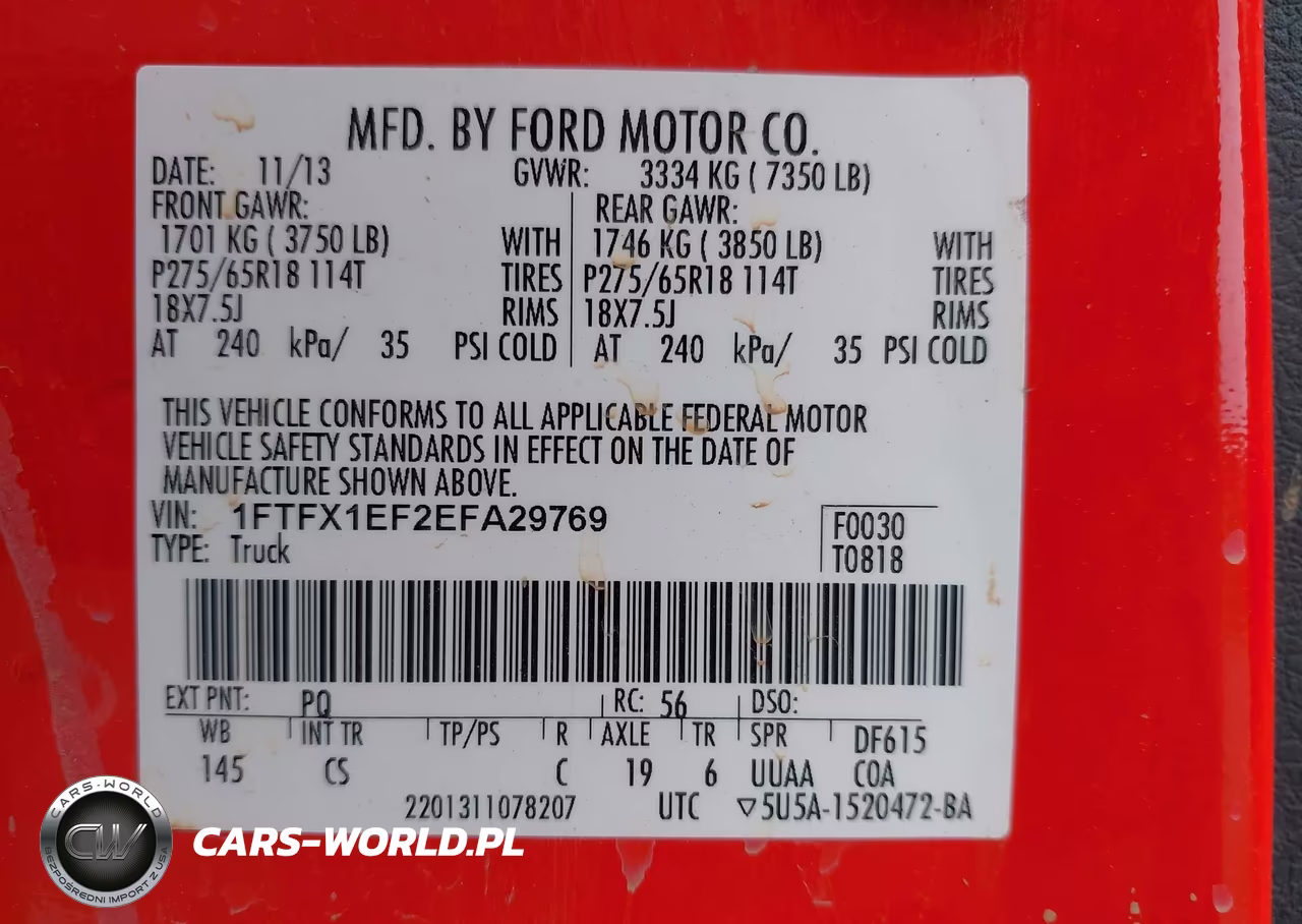 2014 Ford F-150 Stx VIN:1FTFX1EF2EFA29769 - 9