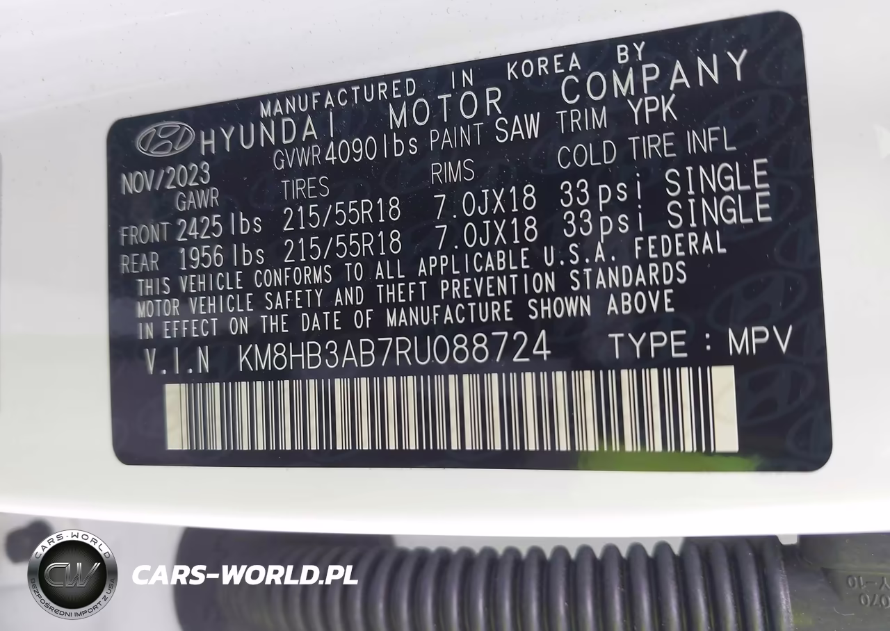 2024 Hyundai Kona Sel VIN:KM8HB3AB7RU088724 - 9