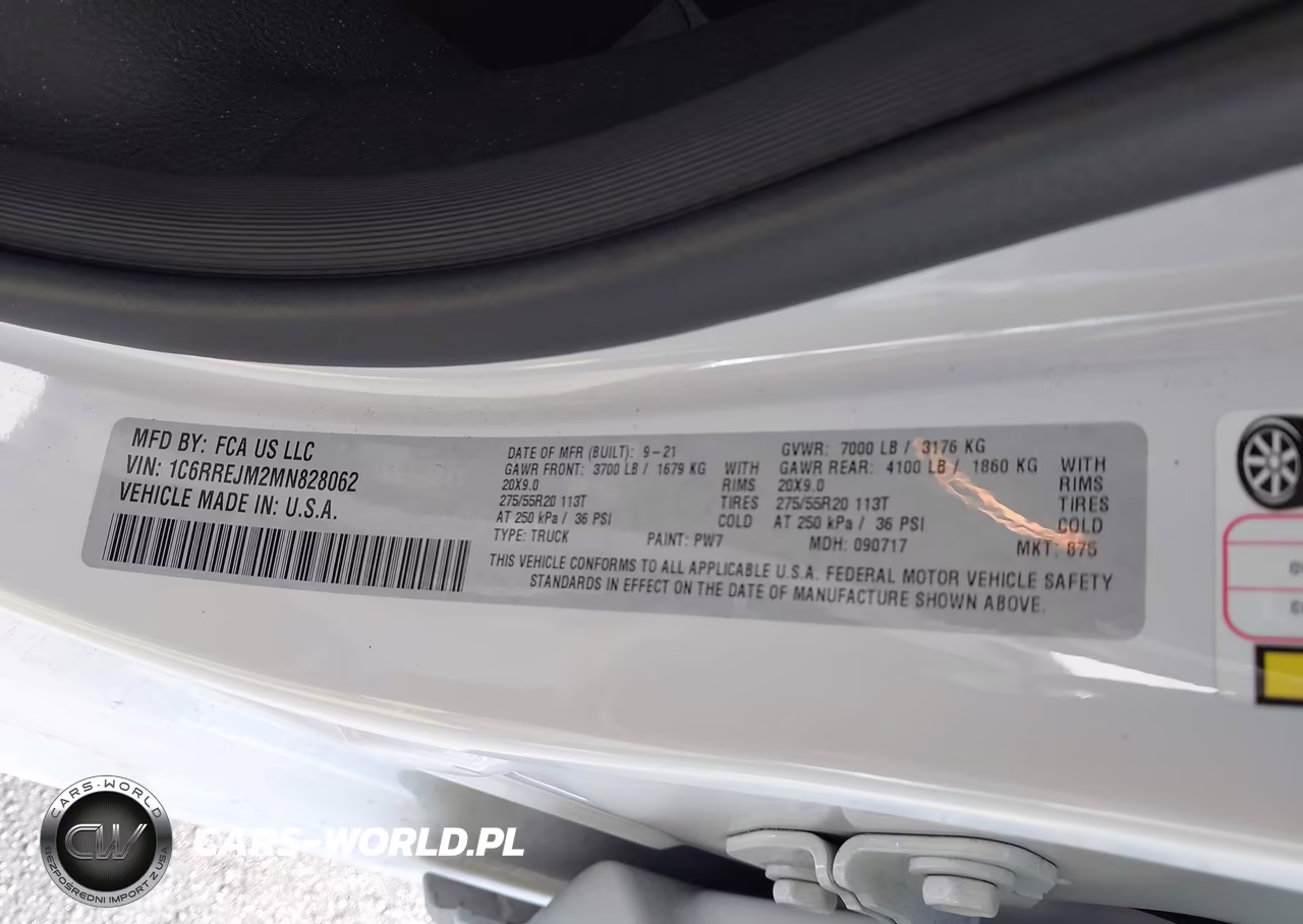 2021 Ram 1500 Laramie 4X2 5'7 Box VIN:1C6RREJM2MN828062 - 9
