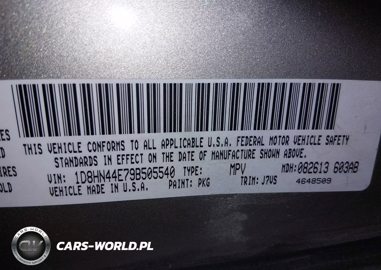 2009 Dodge Grand Caravan Se VIN:1D8HN44E79B505540 - 9