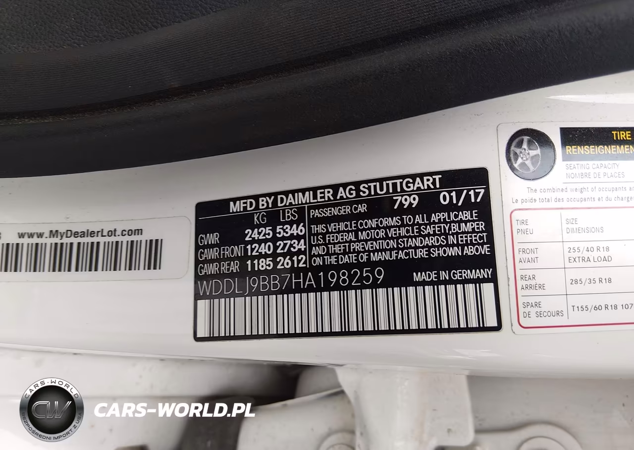 2017 Mercedes-Benz Cls 550 4Matic VIN:WDDLJ9BB7HA198259 - 9