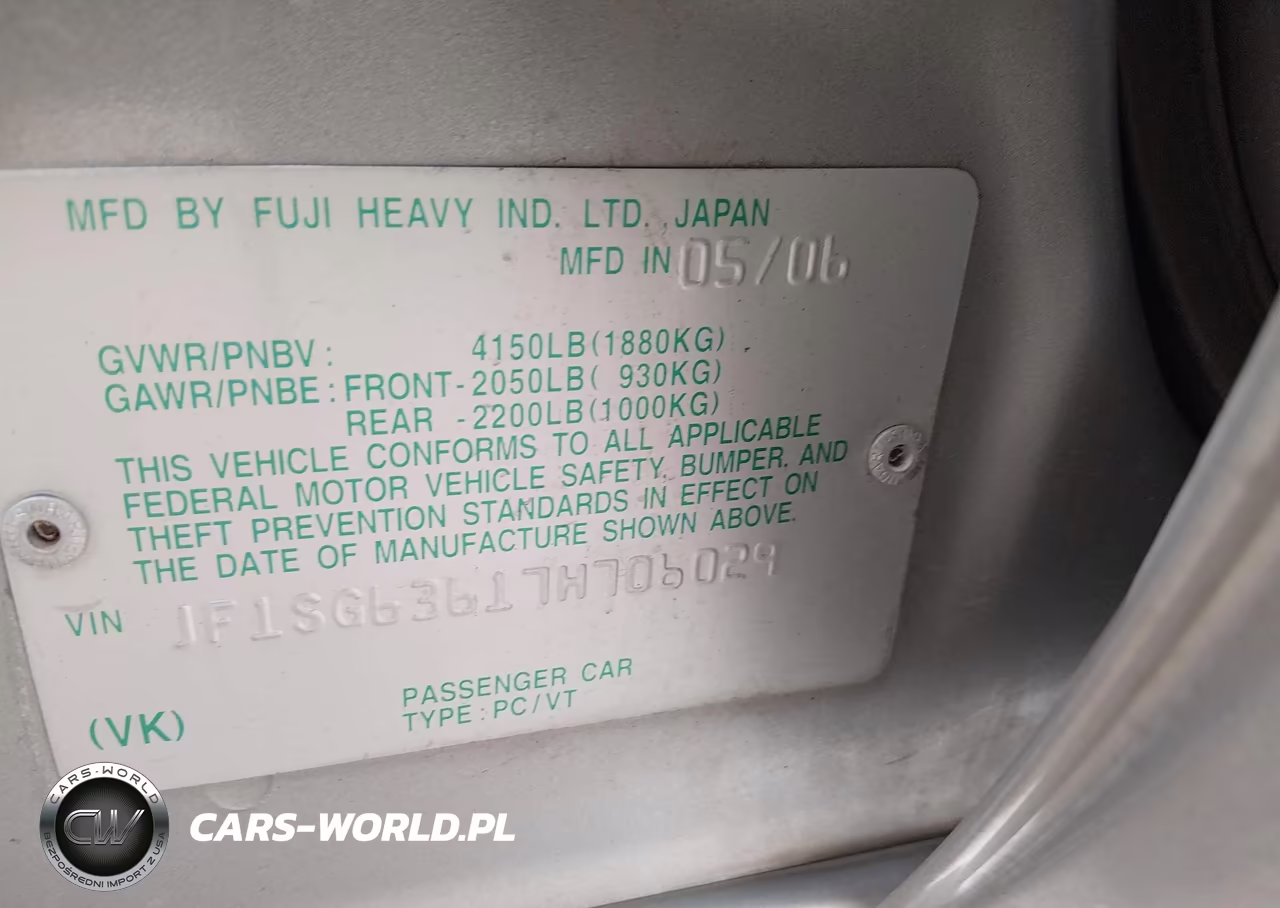 2007 Subaru Forester 2.5X VIN:JF1SG63617H706029 - 9