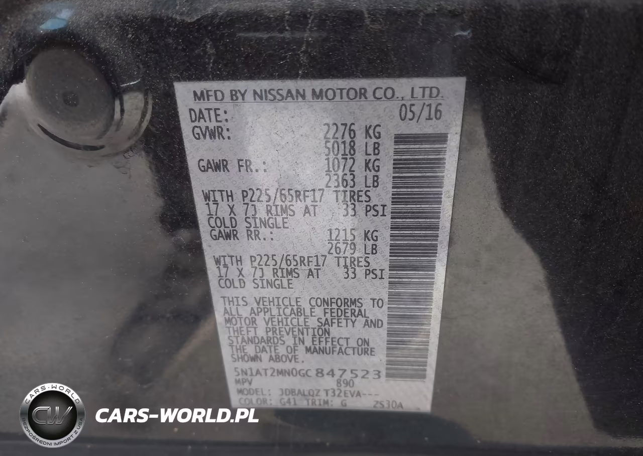 2016 Nissan Rogue Sv VIN:5N1AT2MN0GC847523 - 9