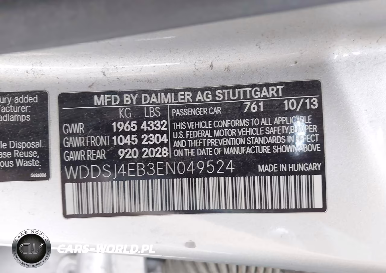2014 Mercedes-Benz Cla 250 VIN:WDDSJ4EB3EN049524 - 9
