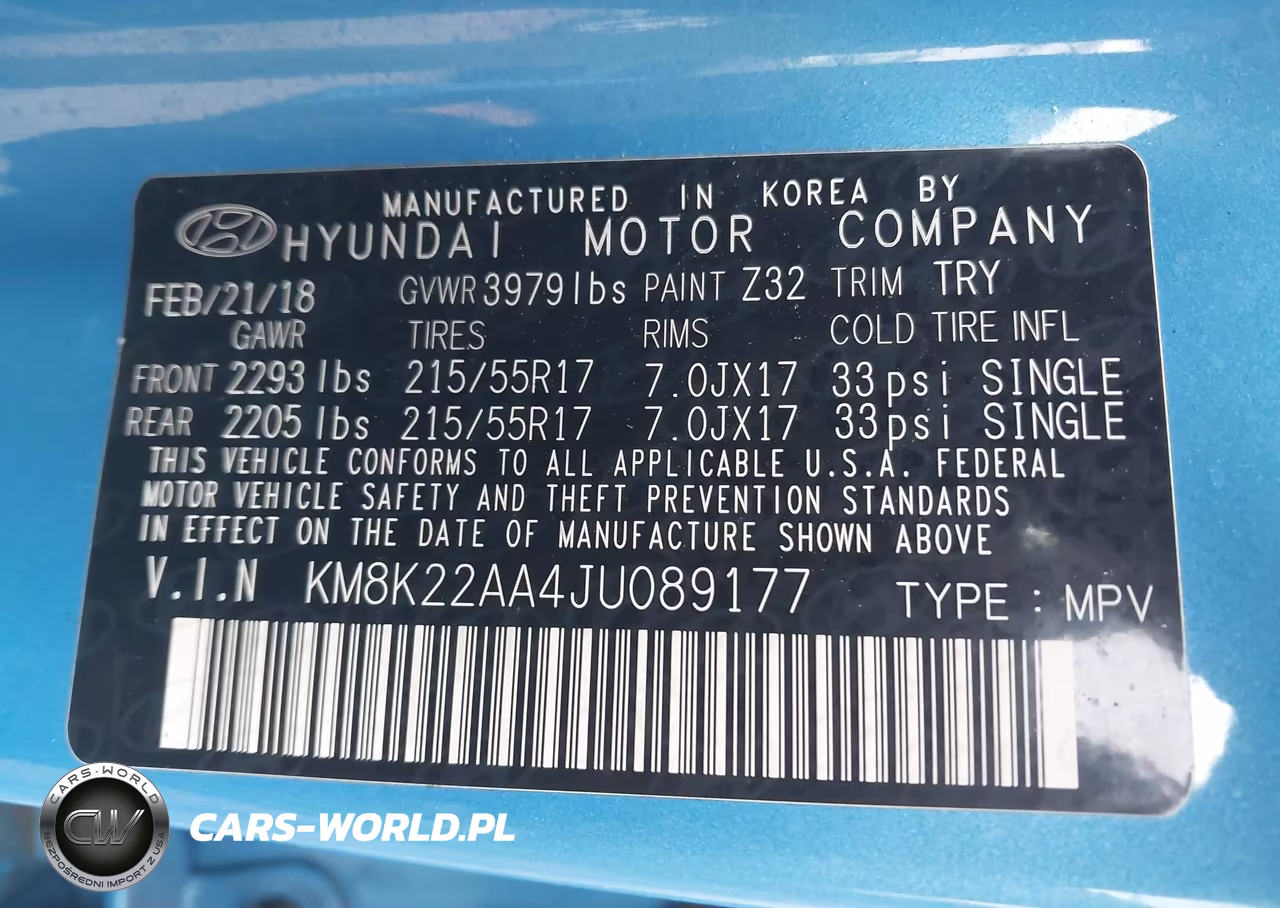 2018 Hyundai Kona Sel VIN:KM8K22AA4JU089177 - 9