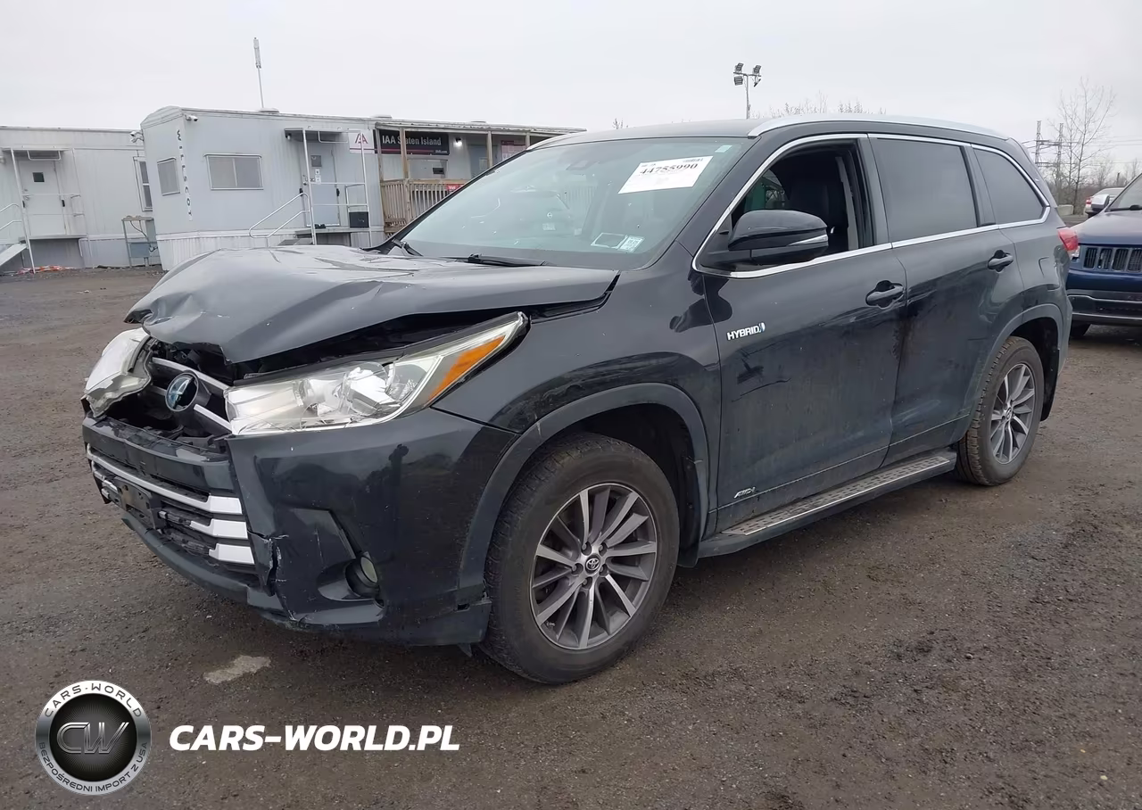 2018 Toyota Highlander Hybrid Xle VIN:5TDJGRFH2JS040256 - 2