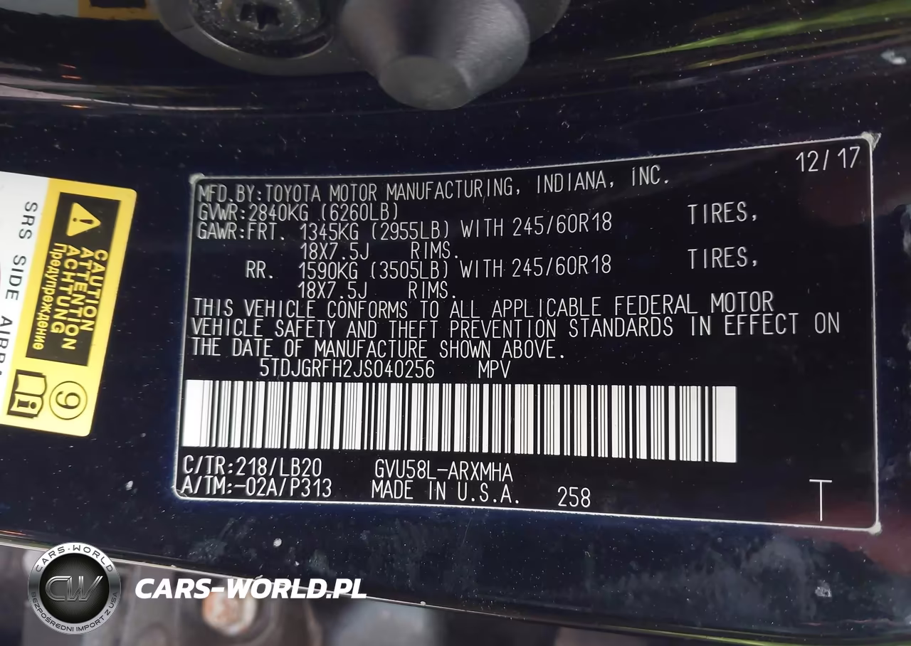 2018 Toyota Highlander Hybrid Xle VIN:5TDJGRFH2JS040256 - 9