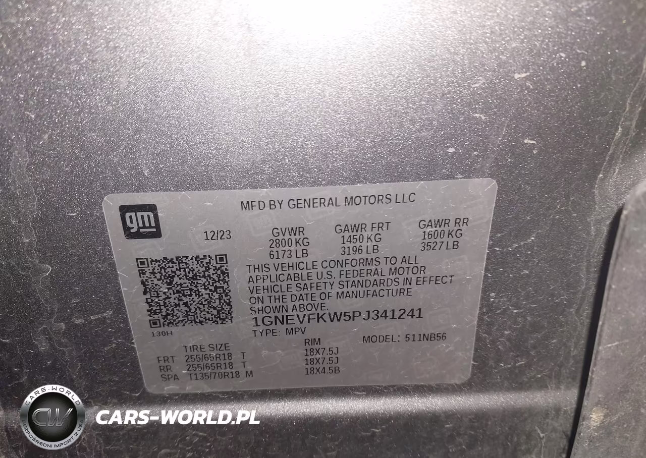 2023 Chevrolet Traverse Awd Ls VIN:1GNEVFKW5PJ341241 - 9